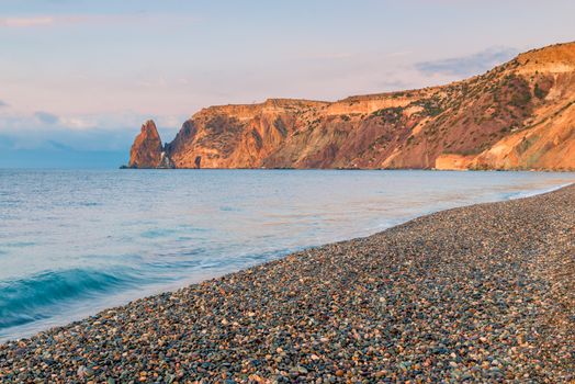 Beautiful scenery Cape Fiolent, Crimea peninsula, Russia