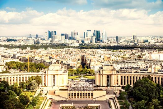 panorama of Paris from the Eiffel Tower