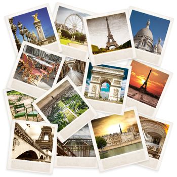 a collage of images of Paris