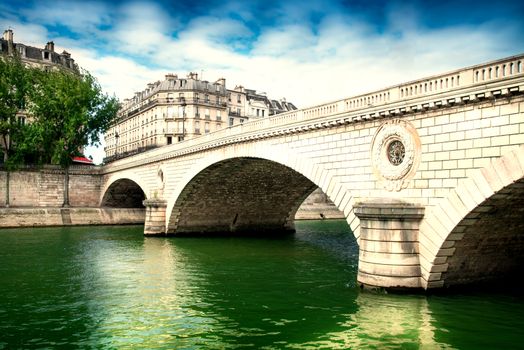 view of storic bridge in Paris