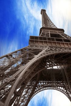 landscape of the Eiffel Tower in Paris