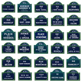 Collection of paris street plates