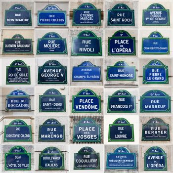 Collection of paris street plates