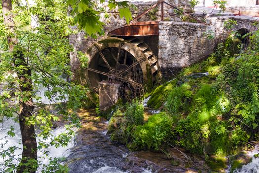 Old water mill in Livadeia, Greece.