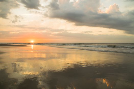 Beauty Evening Sunrise at a beach