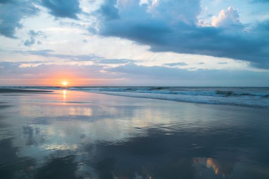 Beauty Evening Sunrise at a beach