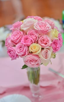bouquet in the hands of the bride.