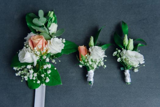bouquet in the hands of the bride.