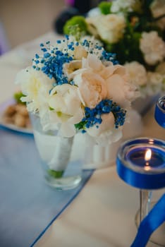 bouquet in the hands of the bride.