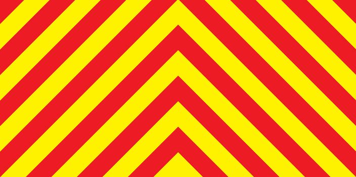 A red and yellow warning chevron emergency vehicle background