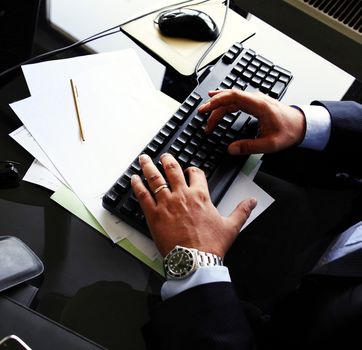 a manager at work in the office