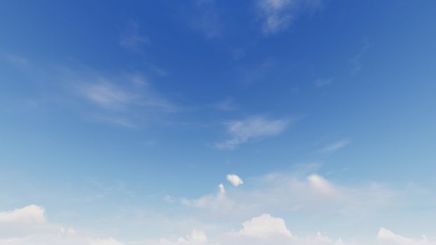 Cloudy blue sky abstract background, blue sky background with tiny clouds, 3d rendering

