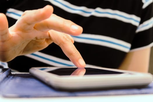Close up image of Woman Using a Smart Phone