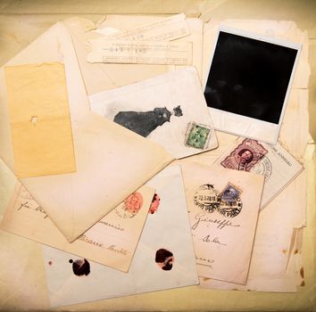 old vintage paper for correspondance background