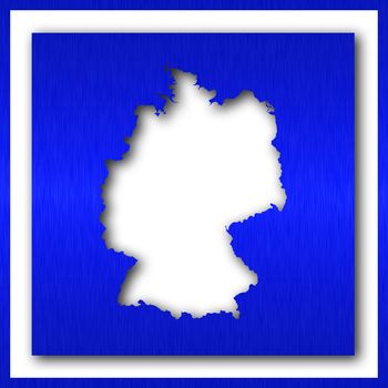 germany map on white background