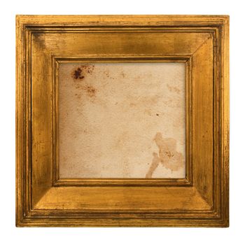 Old frame on white background