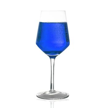 glass of cocktail on white background