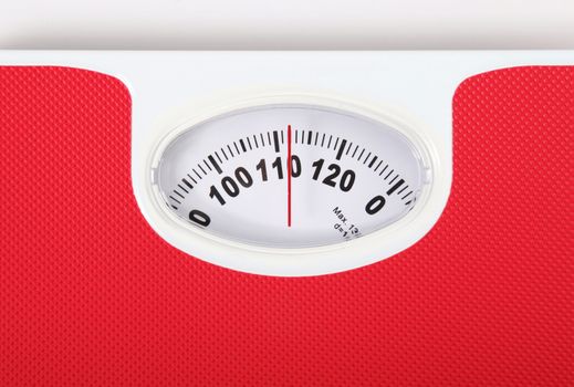 a Scales for people on white background