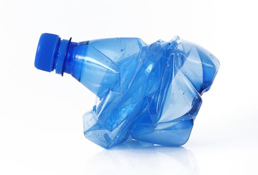 plastic bottle on white background