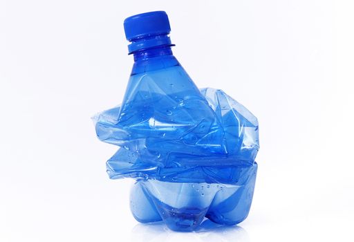 plastic bottle on white background