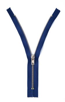 a Zipper on white background