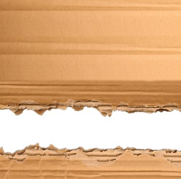a torn cardboard for writer project