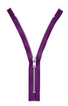 a Zipper on white background