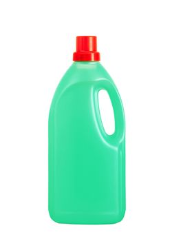 Plastic container on white background