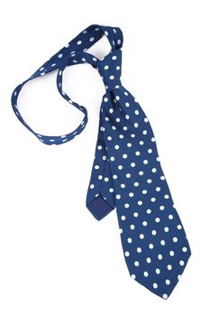 silk tie on white background