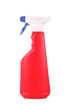 Plastic container on white background