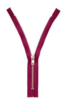 a Zipper on white background
