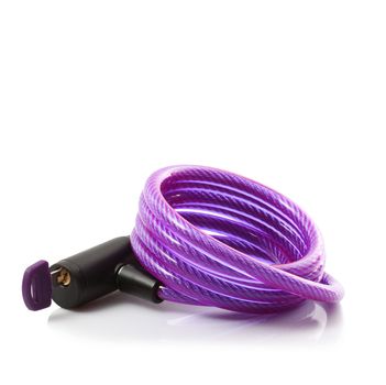 Anti-theft lock on white background