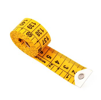 meter for dressmaker isolated on white background