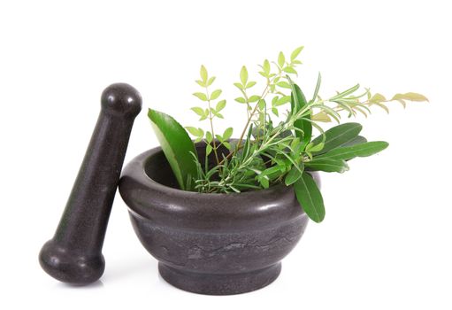 Mortar for Kitchen on white background