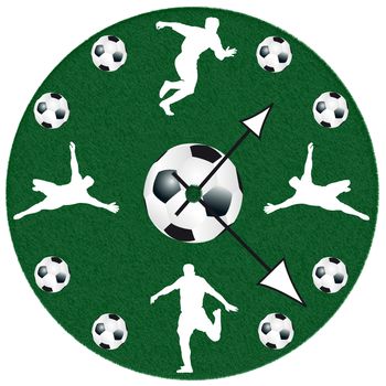 soccer watch on white background