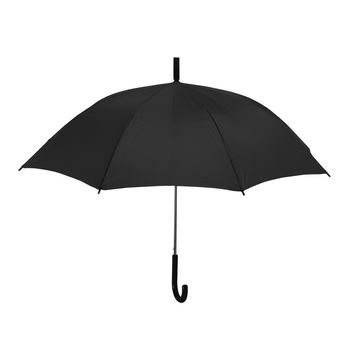 isolated black umbrella on white background
