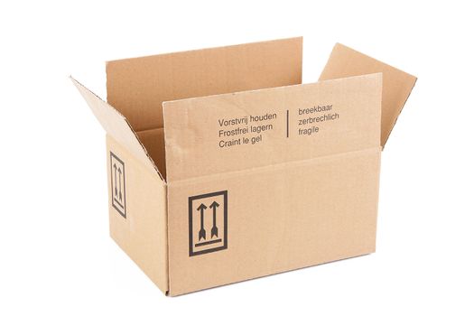 carton box on white background