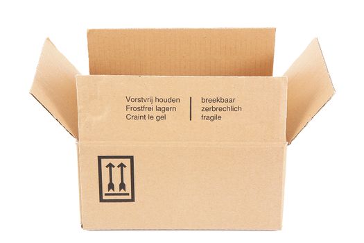 carton box on white background