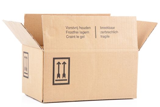 carton box on white background