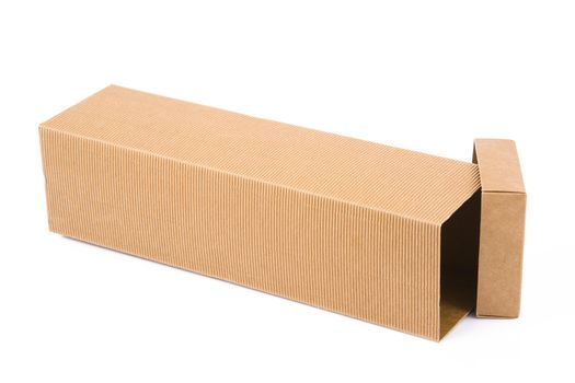 carton box on white background