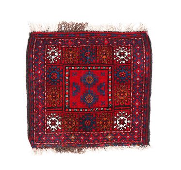 a precious persian carpet on white background
