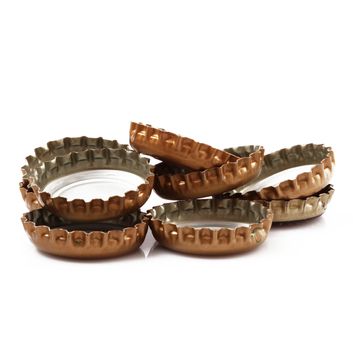 metal cork on white background