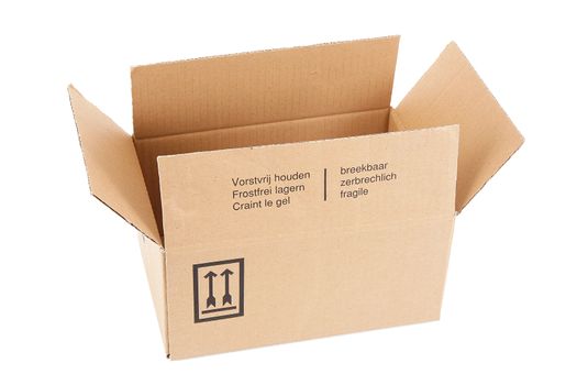 carton box on white background