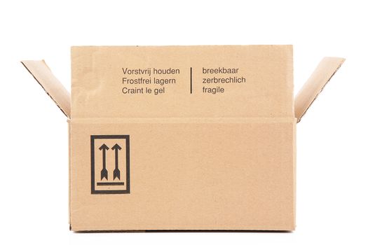 carton box on white background
