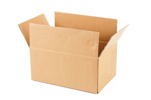 carton box on white background