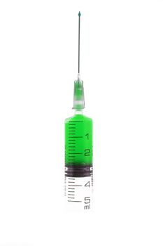 isolated syringe on white background