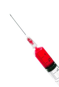 isolated syringe on white background