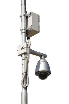 control camera on white background