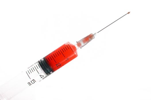 isolated syringe on white background