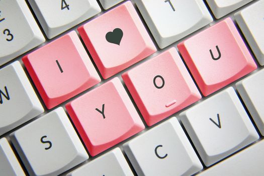 I love you on keyboard
